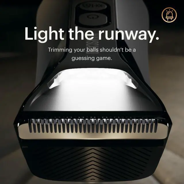 Alt view image 5 of 7 - The Lawn Mower® 4.0 PRO - Groin & Body Hair Trimmer, Updated SkinSafe® Trimmer Blade, Waterproof Wet/Dry Groomer, USB-C & Wireless Charging Compatible, Mens Ball Shaver with Travel Lock