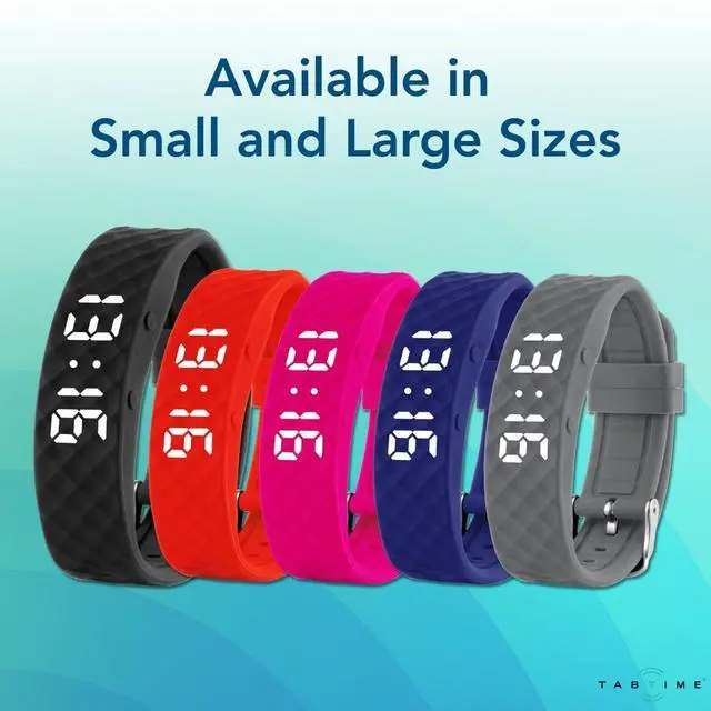 Alt view image 6 of 6 - Tabtime Vibrating Alarm Wristband - Silent Alarm Watch for Adults and Kids - with up to 10 Personal or Pill Reminders per Day