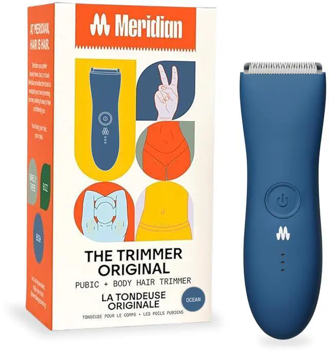 Main image of The Trimmer Original - Body Hair Trimmer for Men, Electric Shaver for Pubic Hair, Chest, Legs & Bikini, Waterproof & Rechargeable, Ocean