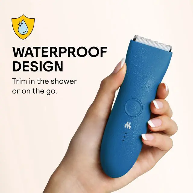 Alt view image 5 of 7 - The Trimmer Original - Body Hair Trimmer for Men, Electric Shaver for Pubic Hair, Chest, Legs & Bikini, Waterproof & Rechargeable, Ocean