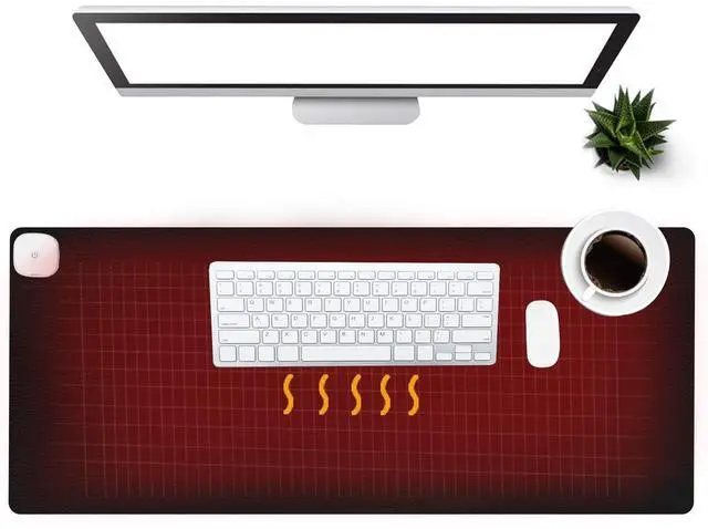 Main image of Warm Desk Pad, Office Desk Mat,3 Speeds Touch Control Warm Big Mouse Pad, 31" x 13" Extended Edition Gaming Mouse Pad, Foot Warmer Pad (Black)