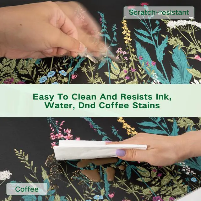 Alt view image 7 of 7 - iCasso Heated Mouse Pad, XL Big Aesthetic Desk Pad with 4 Heating Levels & 4 Auto Shut-Off Levels for Computer Keyboard, 31.5" x 13" Large Safe Desk Mat Hand Warmer for Home Office Work (Weeds)