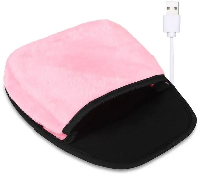 Main image of USB Heated Mouse Pad with Hand Warmer Plush Warm Desk Keyboard Hand Warmer for Winter Office & Home Use, Removable & Cozy for Women & Men