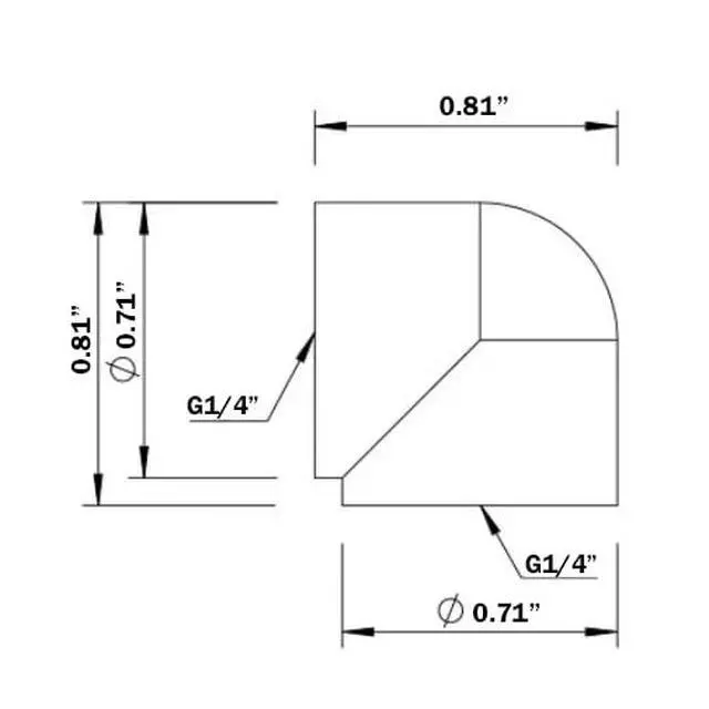 Alt view image 3 of 3 - Dracaena.io 6 Pack G1/4" Female to Female 90° Angle Elbow Fittings, Brass Water Cooling Connector Adapter for PC Computer Liquid Cooling Loop, Durable Leak Proof Extender Fitting, Silver