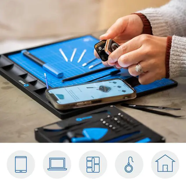 Alt view image 3 of 6 - iFixit FixMat - Magnetic Electronic Repair Screws and Parts Organizer