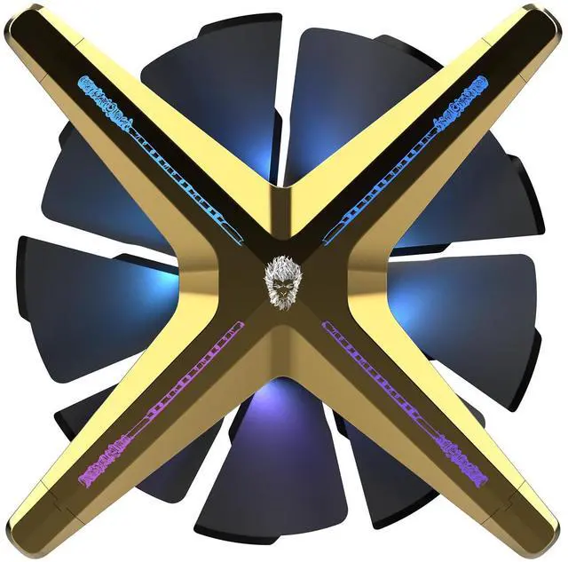 Main image of ALSEYE X12 Case Fan ARGB PWM Computer Air Cooling Fan - High Performance Silent Operation 120mm RGB CPU Cooling (Golden, Standard Blade)