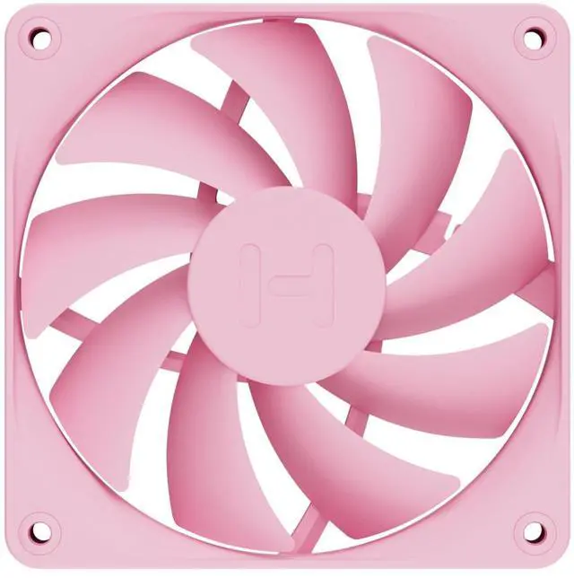 Alt view image 2 of 4 - Hyte Flow FA12 120mm PC Case Fans 4-Pack, High Performance, Low Noise, 1500 RPM, 4-Pin PWM, Fluid Dynamic Bearing - Strawberry Milk (Pink)