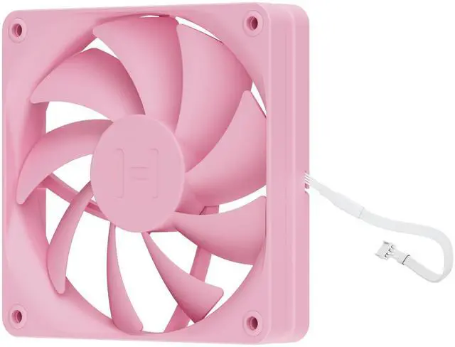 Alt view image 3 of 4 - Hyte Flow FA12 120mm PC Case Fans 4-Pack, High Performance, Low Noise, 1500 RPM, 4-Pin PWM, Fluid Dynamic Bearing - Strawberry Milk (Pink)