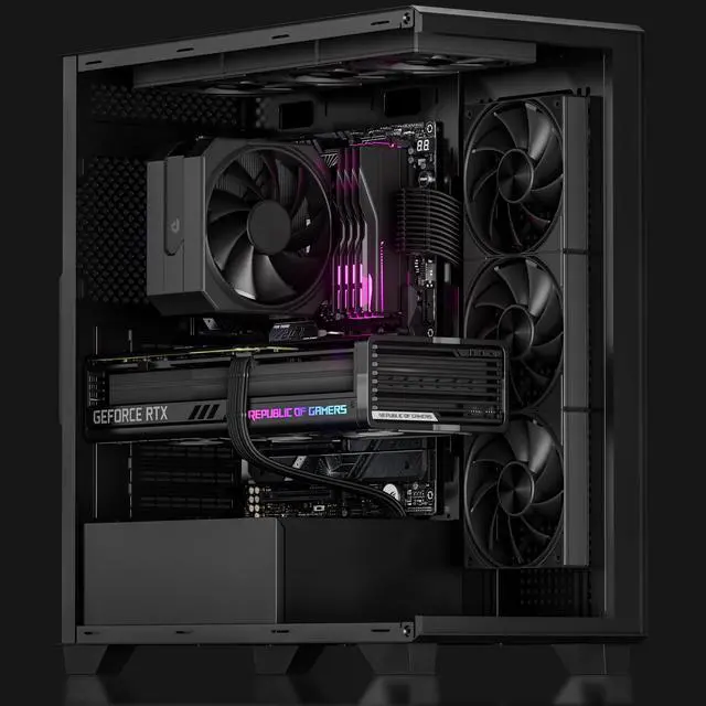 Alt view image 5 of 7 - upHere 360mm All-in-One Computer Case Fan with PWM 4-Pin Interface High Performance Cooling Low Noise for Enhanced PC Cooling U3K3