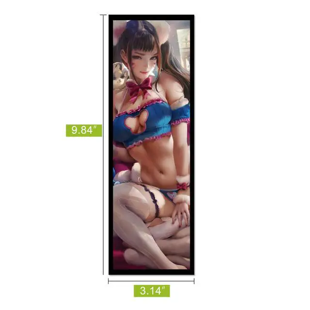 Alt view image 6 of 7 - Vetroo Display Board w/LED Lights for Computer PC Case Decor Full HD 2K Multi-Mode Function 9.8" x 3.1" (Vertical, A6)