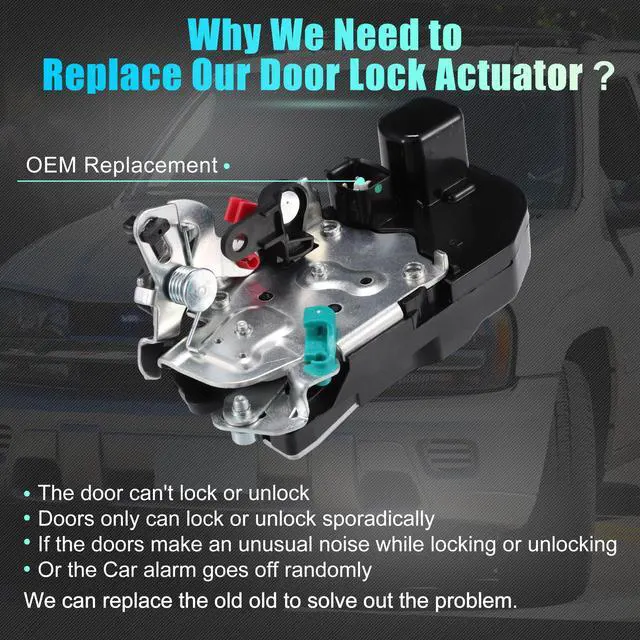 Alt view image 3 of 7 - uxcell Rear Left Side Power Door Lock Actuator Motor for Jeep Grand Cherokee 1998 1999 2000 2001 2004 No.55135621AB