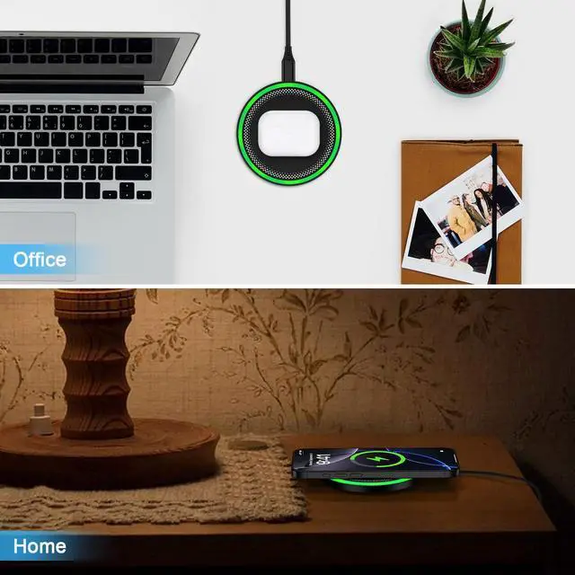 Alt view image 5 of 7 - For Samsung Wireless Charger Fast Charging Pad for Galaxy S26 S25 Ultra/S24 Plus/S24 FE/S24Ultra/S23+/S22/S21,15W Wireless Phone Charger Android Charging Station Mat for Google Pixel 9 8A with Adapter