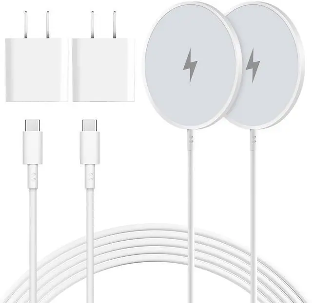 Main image of Magnetic Wireless Charger 2Pack Apple 10FT Magsafe Charger,Fast Mag-Safe Charging Wireless iPhone Charger Pad with Charging Plug for iPhone 16Pro Max/16Pro/16Plus/15Pro Max/15/14/13/12/AirPods3/Pro 2