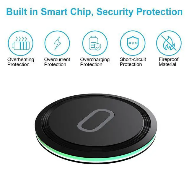 Alt view image 6 of 7 - 15W Phone Wireless Charger for Samsung Galaxy S26 S26+ S25 FE Edge Plus Ultra S25+ S24 S23 S22 S21 S20 Ultra 5G FE S10 S9 S8 S7 S6, Note 20 10 9 8, Fast Charging Pad for Z Fold5/4/3/2, Z Flip5/4/3