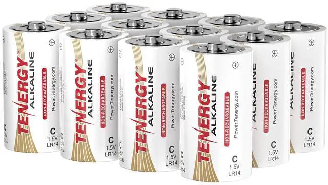 Main image of 1.5V C Alkaline LR14 Battery, High Performance C Non-Rechargeable Batteries for Clocks, Remotes, Toys & Electronic Devices, Replacement C Cell Batteries, 12 Pack