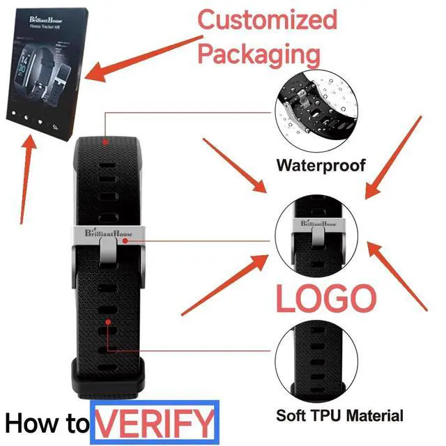 Alt view image 2 of 6 - Fitness Tracker with Heart Rate Monitor/Step Counter/Calories, Activity Tracker Smart Watch Sleep Monitor IP68 Health Tracker Pedometer for Man Women