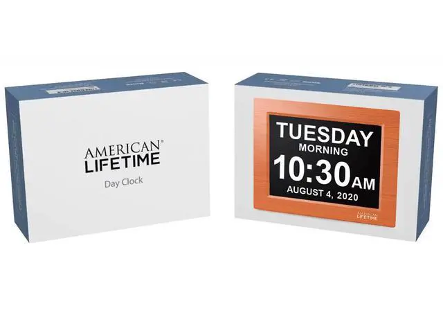 Alt view image 4 of 7 - New 2026 Dementia Clock Large Digital Clock for Seniors, Large Display with Custom Alarms, Calendar Clock with Day & Date for Elderly, Clear Numbers Alzheimer Digital Clock Wood