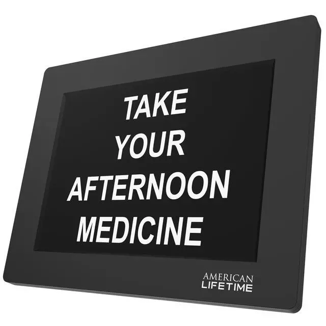 Alt view image 5 of 6 - Upgraded Version, Day Clock Extra Large Impaired Vision Digital Clock with Backup and 5 Alarm Options, Black