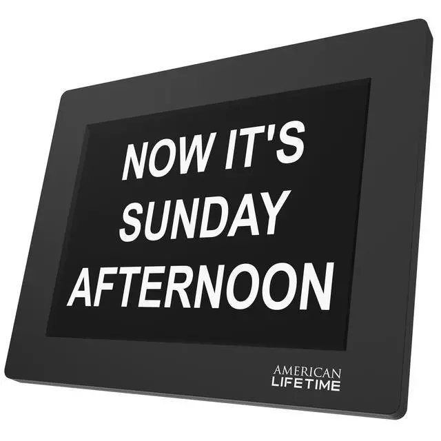 Alt view image 6 of 6 - Upgraded Version, Day Clock Extra Large Impaired Vision Digital Clock with Backup and 5 Alarm Options, Black