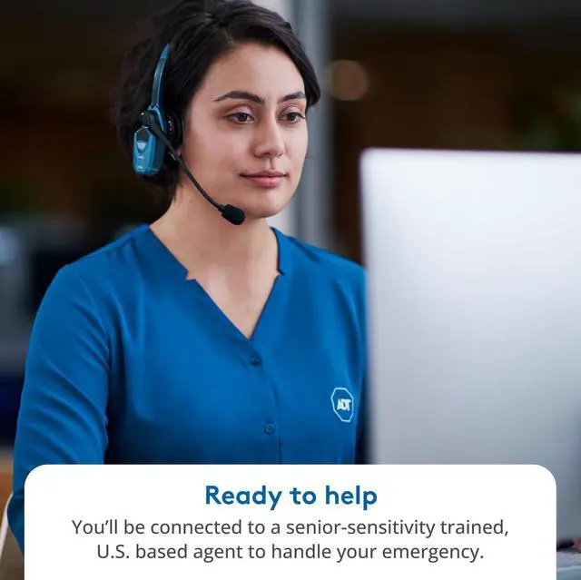 Alt view image 6 of 7 - Medical Alert Plus - in-Home Medical Alert System for Seniors - Cellular 4G Coverage, 600ft Pendant Range, Home Temperature Monitoring, 24/7 U.S. Based Monitoring