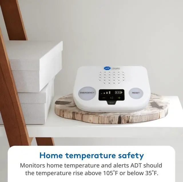 Alt view image 5 of 7 - Medical Alert Plus - in-Home Medical Alert System for Seniors - Cellular 4G Coverage, 600ft Pendant Range, Home Temperature Monitoring, 24/7 U.S. Based Monitoring