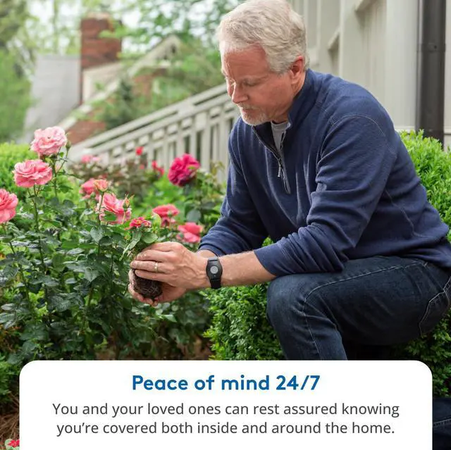 Alt view image 7 of 7 - Medical Alert Plus - in-Home Medical Alert System for Seniors - Cellular 4G Coverage, 600ft Pendant Range, Home Temperature Monitoring, 24/7 U.S. Based Monitoring