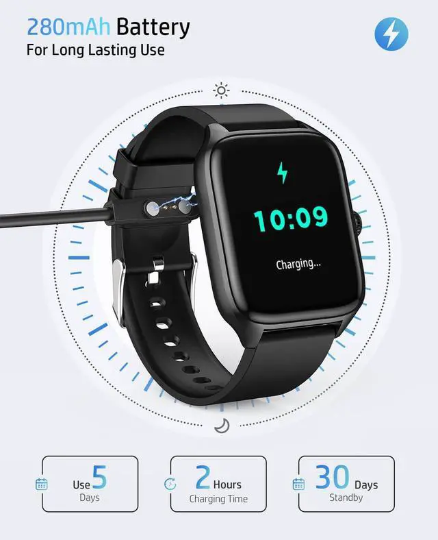 Alt view image 6 of 7 - Smart Watch for Men Women, 1.96" GPS Watcher with 120+ Sports Modes, Blood Pressure/Heart Rate/Blood Oxygen/Sleep Monitor, IP67 Waterproof Smartwatch for Android iOS