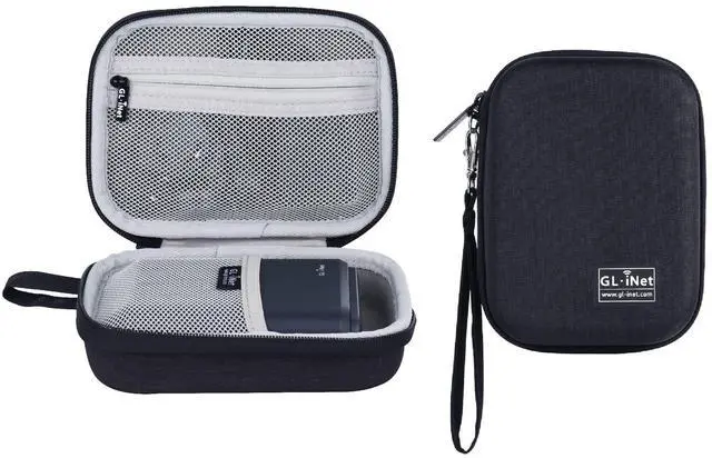 Main image of GL.iNet Gadget Organizer Case for Travel Routers GL-AXT1800/ MT3000/ SFT1200/ E750/ A1300, Chargers, Cables, and Accessories, Durable Pouch, Hand-Carry EVA Bag, Anti-Shock, Water Resistant (Black)
