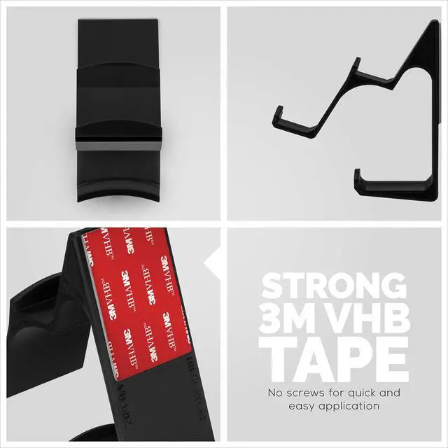 Alt view image 4 of 7 - The UberAtlas Dual Game Controller & Headphone Stand Wall Mount Holder for Xbox ONE, Series X, PS5, PS4, PS3, Switch, STEELSERIES Gamepad & More, Stay Organized No Screws, by Brainwavz