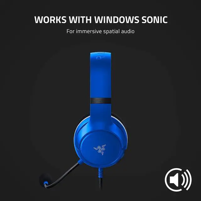 Alt view image 5 of 7 - Kaira X Wired Headset for Xbox Series X|S, Xbox One, PC, Mac & Mobile Devices: Triforce 50mm Drivers - HyperClear Cardioid Mic - Memory Foam Ear Cushions - On-Headset Controls - Shock Blue