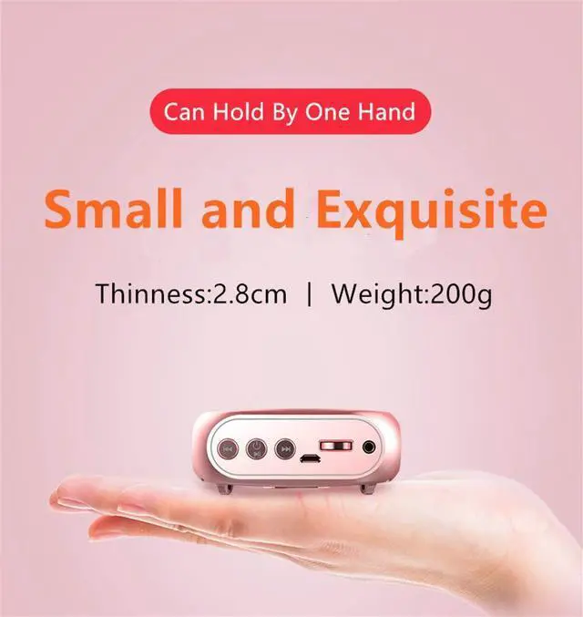 Alt view image 3 of 7 - Portable Voice Amplifier with Wired Microphone Headset Rechargeable PA System Speaker Personal Microphone Speech Amplifier Power Amplifiers Loudspeaker for Teachers/Metting/Tour Guide (Black)