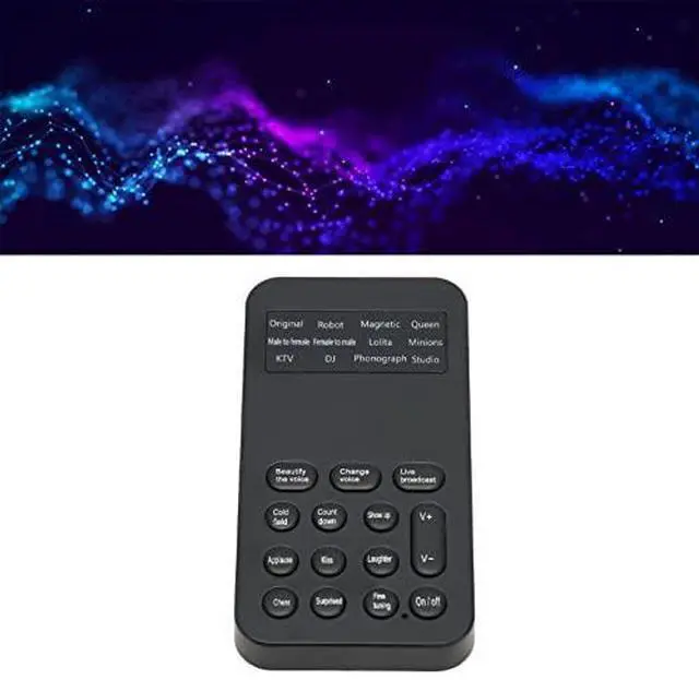 Alt view image 5 of 7 - Handheld Ghostface Voice Changer Voice Changer Device, ABS Material Voice Changer with 8 Sound Effects for Phone Calling, Gaming - Black