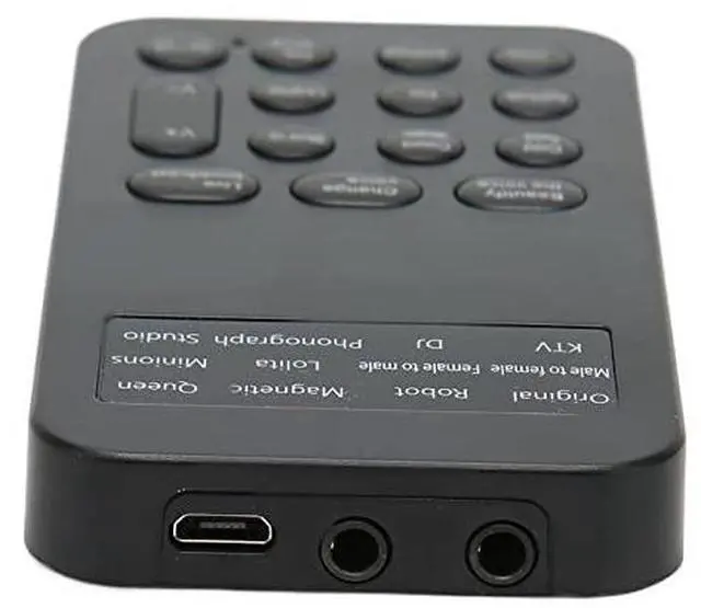 Alt view image 6 of 7 - Handheld Ghostface Voice Changer Voice Changer Device, ABS Material Voice Changer with 8 Sound Effects for Phone Calling, Gaming - Black