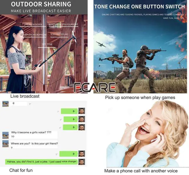 Alt view image 7 of 7 - Mini Sound Card, Protable Voice Changer for PS4/Xbox One/PC/Phone/Laptops/Anchor/Cam Girl/Kids with Voice Adjustable Feature