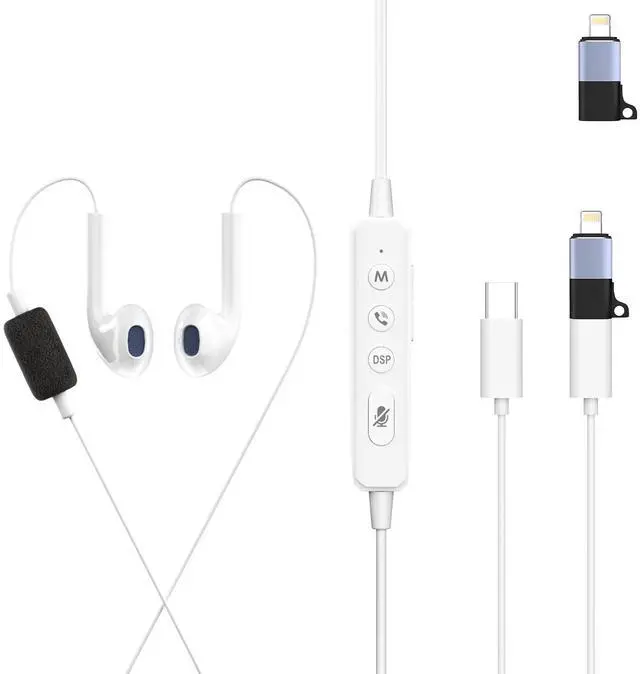 Main image of Sound Card Karaoke Headset with in-Ear Monitoring, Voice Changer, Reverberation, Built-in Sound Card, Karaoke Microphone, Portable Karaoke Headphones, Type C HiFi Wired Earbuds for Musician