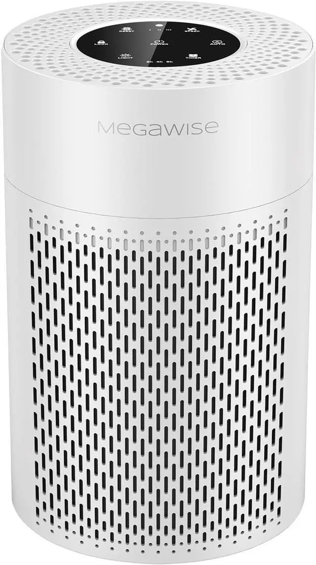 Main image of 2025 Updated Version Smart Air Purifier for Home Large Room up to 1076ft², H13 True HEPA Filter with Smart Air Quality Sensor, Sleep Mode, Quiet for Smoke, Pets Hair, Odors, White