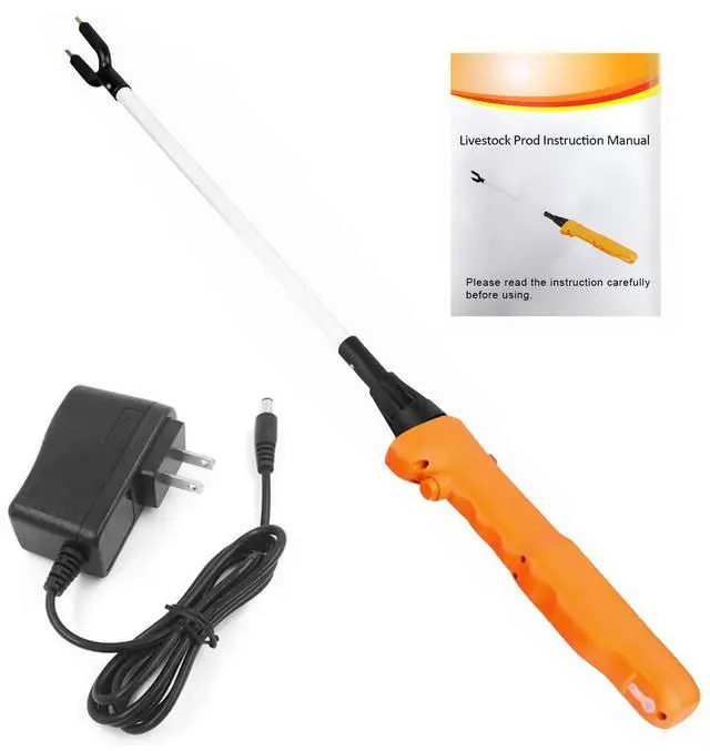 Main image of Livestock Prod Electric Animal Prod Hot Shock Prod Stun Baton Safety Shock Prodder with Battery Farm LED Light Rechargeable Hand Prod Shock(87cm) for Cow Pig Cattle Goats and Big Dog