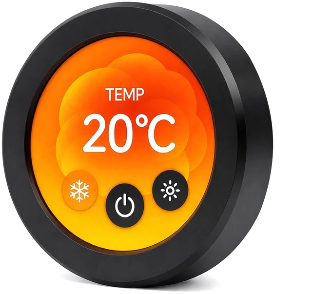 Main image of 2.1" ESP32 Rotary Display 480x480 HMI IPS Round Knob Touch Display 2.4G WiFi and BLE Capacitive Rotary Touch Screen Development Board Compatible with Arduino IDE and the LVGL library, Black