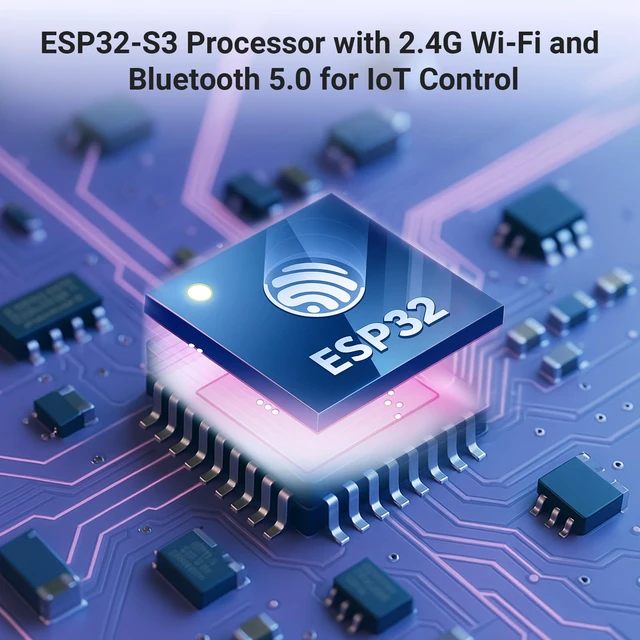 Alt view image 3 of 7 - GrowCube ESP32 Display ESP32-S3 CrowPanel Basic 7 Inch | 800x480 HMI IPS Touch Screen Monitor with 240MHz ESP32-S3 Suitable for ESPHome/Home Assistant Project