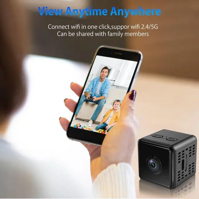 Alt view image 4 of 7 - Hidden Camera,1080P WiFi Spy Camera with Night Vision & Motion Detection, Wireless Security Camera for Pet/Baby/Nanny, App Live Feed Smallest Smart Home Monitor