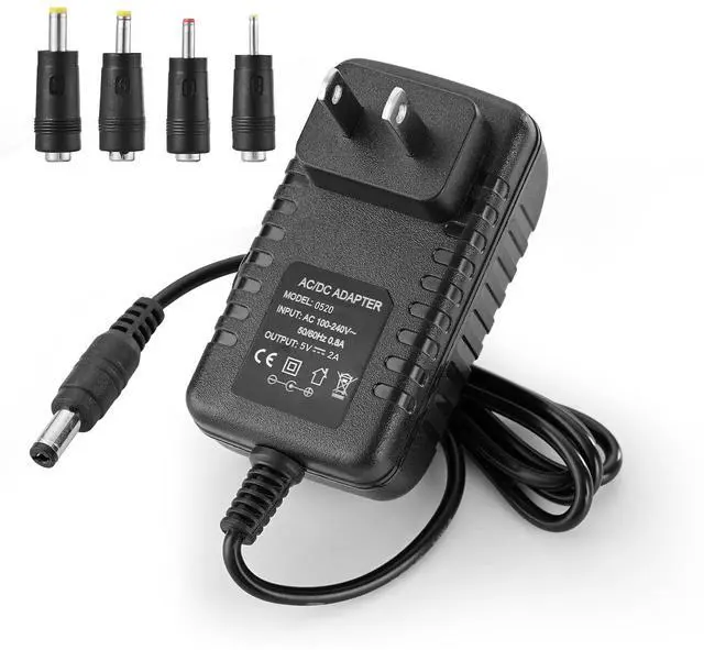 Main image of 5V 1A 2A Charger for Record Player Power Cord fit for Vinyl Suitcase Turntable Player VSC-550BT VSC-550BT-BK Vintage 3-Speed dc 5v Power Cord