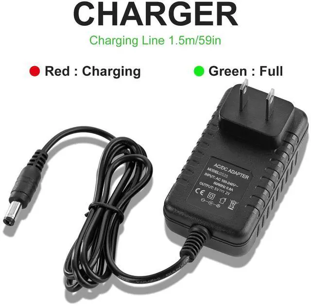 Alt view image 4 of 7 - 5V 1A 2A Charger for Record Player Power Cord fit for Vinyl Suitcase Turntable Player VSC-550BT VSC-550BT-BK Vintage 3-Speed dc 5v Power Cord