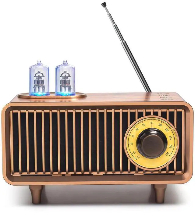 Main image of Retro Bluetooth Speaker, Vintage Radio, bass, Bluetooth 5.1 Wireless Connection, Suitable for Home Office, Outdoor Party, Portable Speaker, Suitable for iPhone, Android Speaker