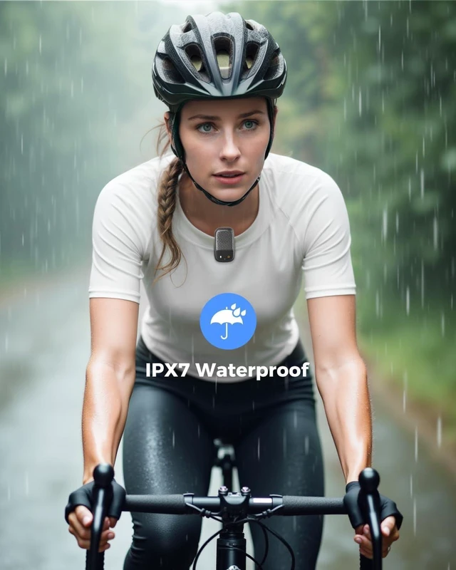 Alt view image 7 of 7 - 2026 Upgrade Wearable Bluetooth Speaker with Voice Assistant & Mic | IPX7 Waterproof Clip-on Portable Speaker, TWS Pairing, Up to 30H of Play, Supports Siri/Google/Alexa