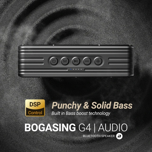 Alt view image 3 of 7 - BOGASING G4 Portable Bluetooth Speaker with 50W Full-Bodied Sound | Punchy Deep Bass, 3 EQ Modes, TWS, IPX7 Waterproof, Up to 24H Playtime, Bluetooth 5.3, TF Card, AUX & USB-C Audio Playback