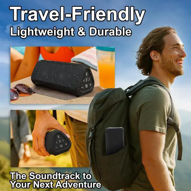 Alt view image 6 of 7 - OontZ Angle 3 Ultra - Portable Bluetooth Speaker, 14 Watts, Bigger Bass, Hi-Quality Sound, 100 Ft Wireless Range, Play Two Speakers Together, IPX7 Waterproof, Home, Outdoor, Great Gift (Black)