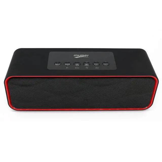 Alt view image 2 of 5 - Portable Bluetooth Stereo Speaker, with 10W Acoustic Drivers,FM Radio & Handsfree Speakerphone, Slots for Micro SD Card & USB & AUX, for Smart Phone, MP3, iPad, Tablet & More