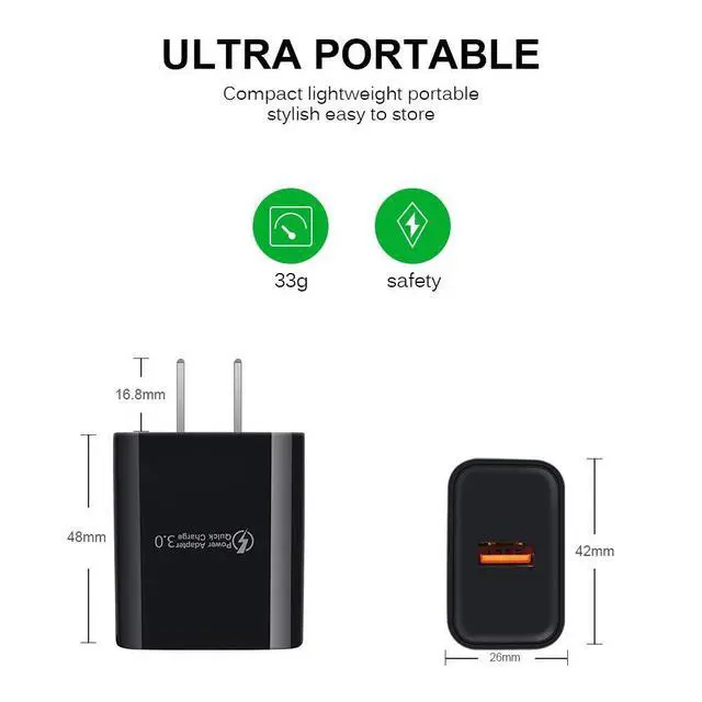 Alt view image 5 of 7 - Type C Charger for Samsung Phone Android Charger Fast Charging Block Wall Charger USB C Cable Cord 6FT for Samsung Galaxy S26/S25/S23/S22 Ultra/S21 FE/S20/S10/S9/A11/A12/A35/A23 5G/A13 5G/A03s/A55/A52