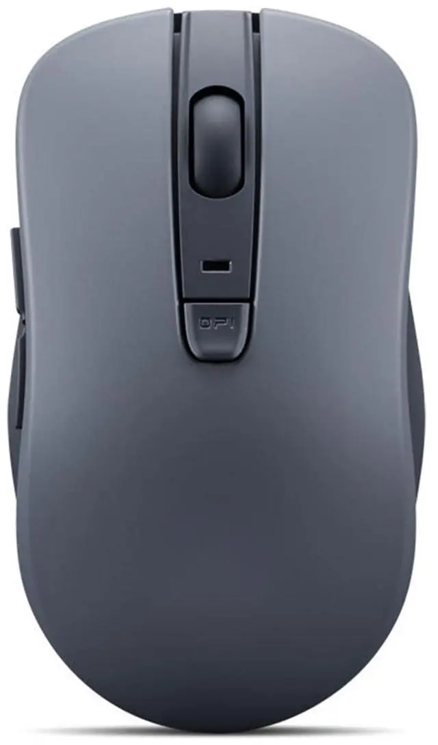 Main image of Bluetooth Silent Mouse (WL300) - 5 Button Computer Mouse with Silent Left & Right Click Sculpted Grip, Microsoft Swift Pair, Up to 1600 DPI (Grey)