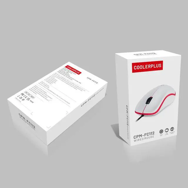 Alt view image 5 of 7 - FC112 USB Optical Wired Computer Mouse with Easy Click for Office and Home, 1000DPI, Premium and Portable,Compatible with Windows PC, Laptop, Desktop, Notebook (Black)